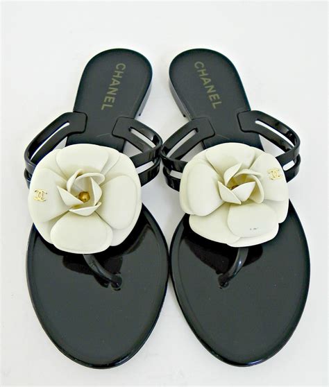 chanel camelia sandal|chanel camellia flower flat sandals.